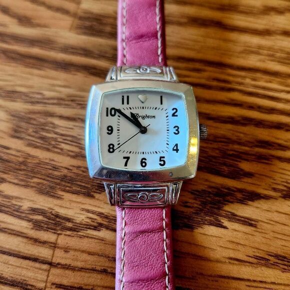 BRIGHTON "Orchard" Leather And Silver Watch GARDEN GIRL! - Picture 2 of 12